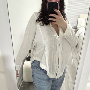 sweet lovely by jen button up blouse